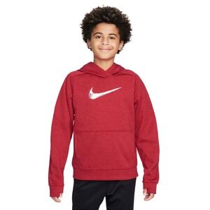 Nike Multi+ Big Kids Therma-FIT Pullover Hoodie Gym Red/University Size: L‎